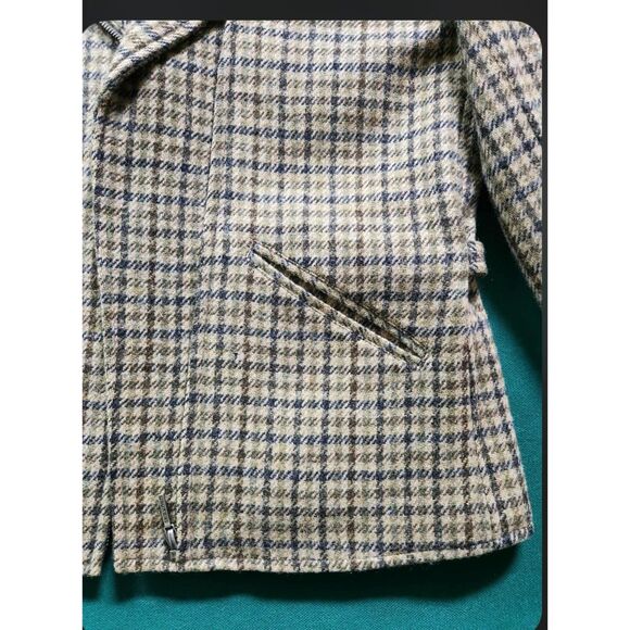 Lauren Ralph Lauren Womens Blazer Wool 4 Academia Preppy Old Money Plaid - Picture 3 of 8